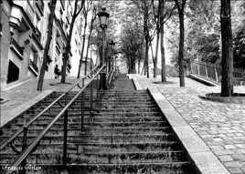 Les escaliers de Montmartre