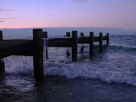 Ponton, bouillon, glaçons