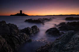 Blue hour sur l'ile d'or