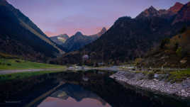 Lever du jour sur le Lac du Tech