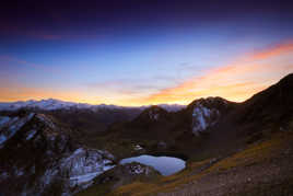 Coucher de soleil sur le lac