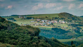 Hameau de Bourscheid vue du Château