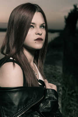 portrait en tomber de nuit