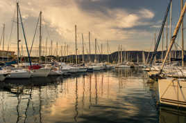 Le port fin de journée