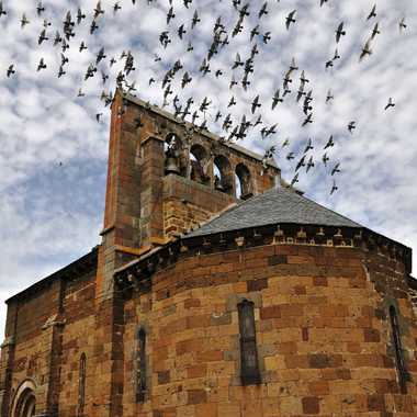 Eglise de Andelat ( Cantal ) par Faugere