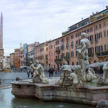 Piazza Navona depuis la fontaine du Maure par patrick69220