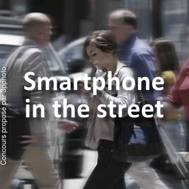 Smartphone in the street