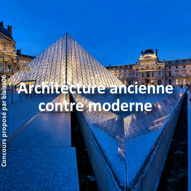 Architecture ancienne contre moderne
